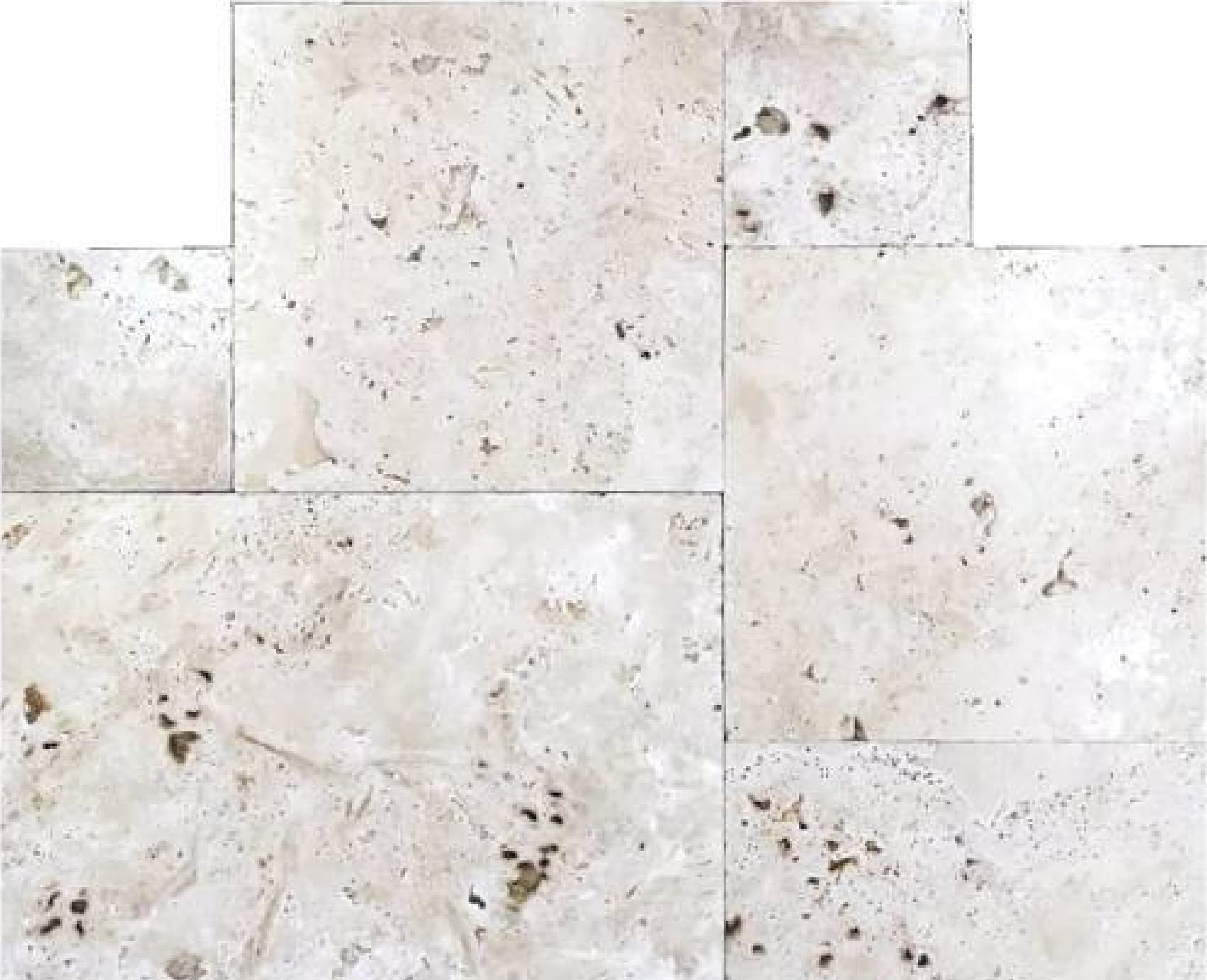 Travertin Antique Blend Mix FP, set francez - textură