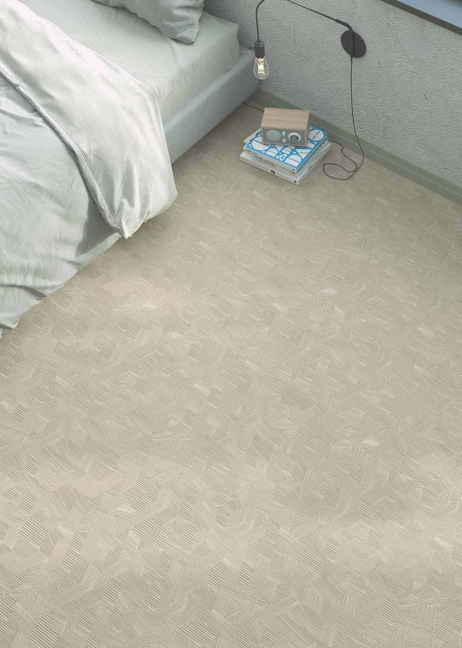 Parchet laminat Cream montat