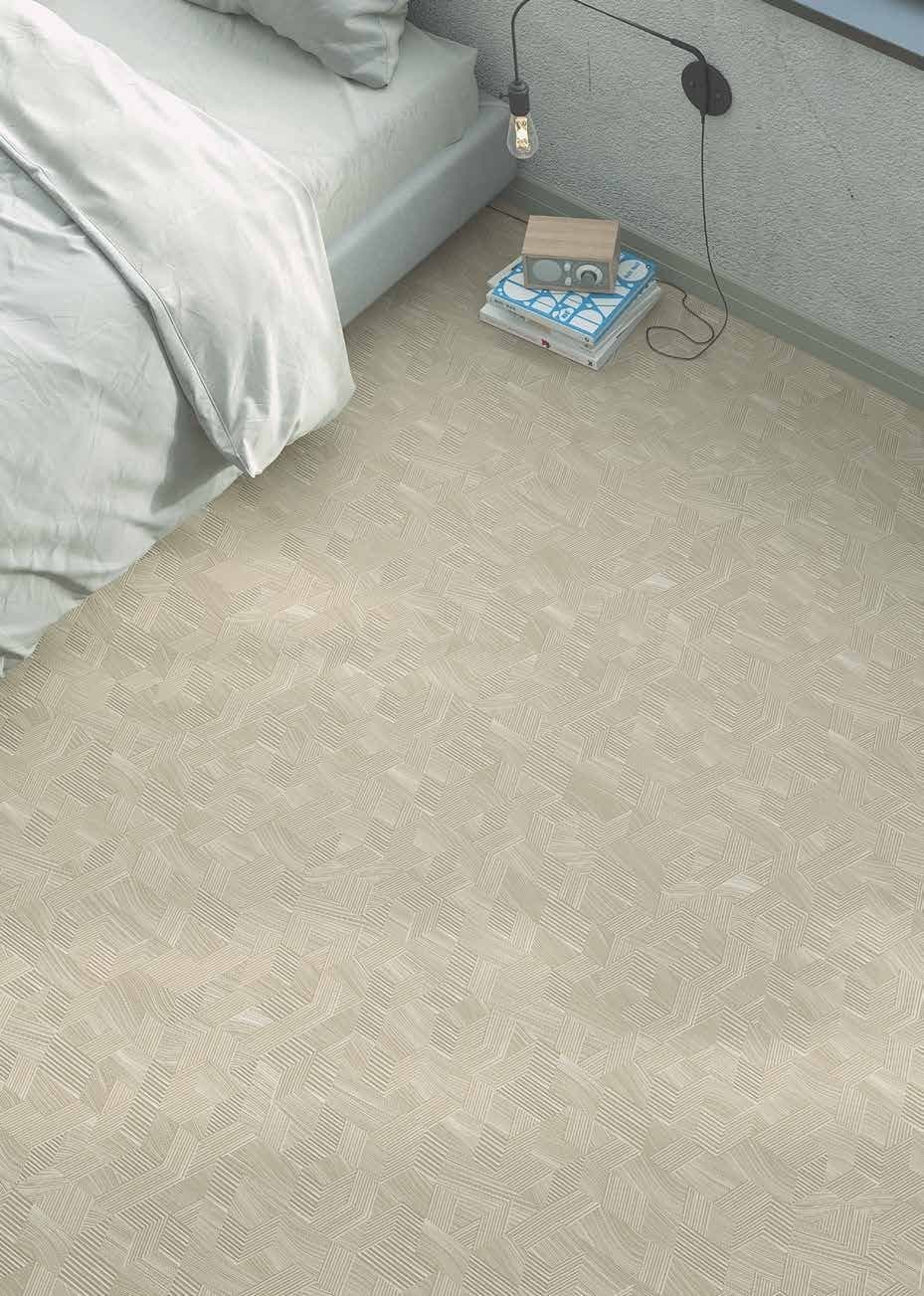 Parchet laminat Cream montat