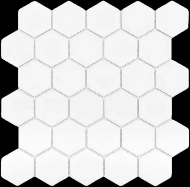 Hexagon White 51 matt