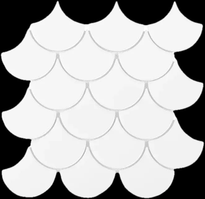 Mini Fish Scale White 88