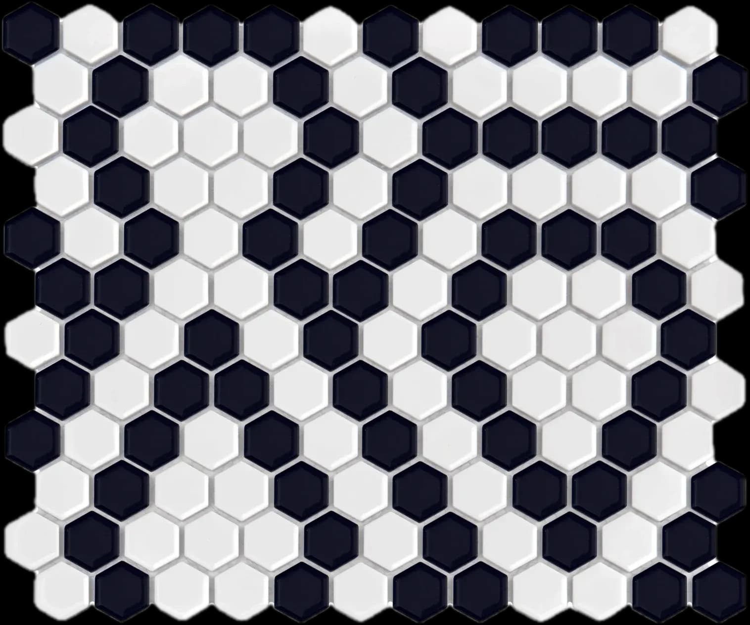 Mini Hexagon B&W Lace