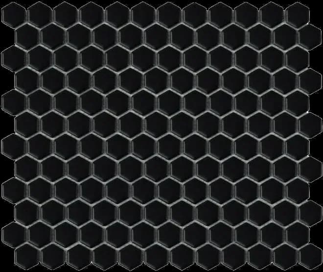 Mini Hexagon Black matt