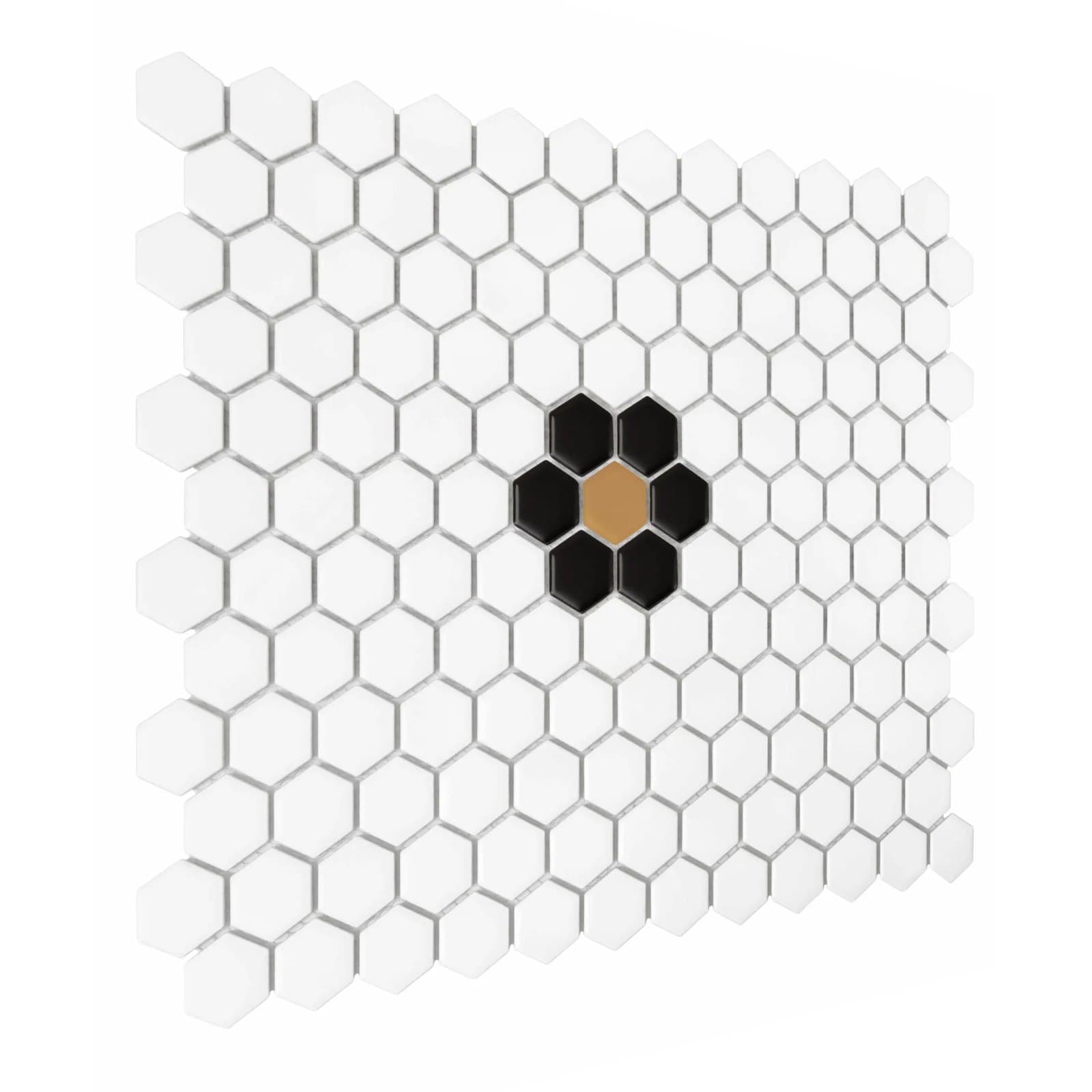 Mini Hexagon Daisy Black matt - poza 3