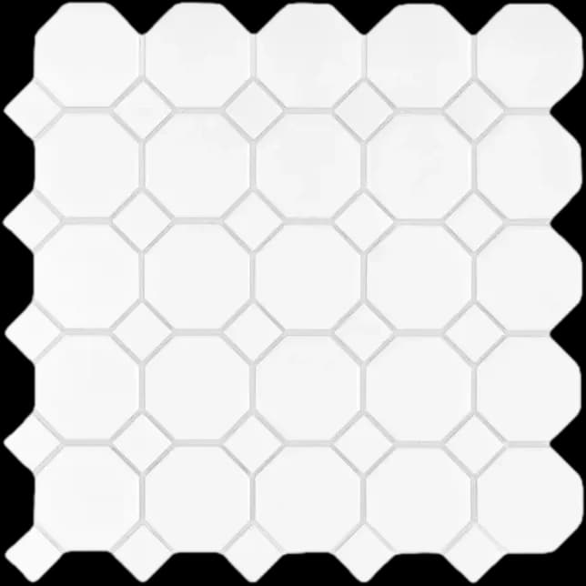 Mini Octagon White 55 matt