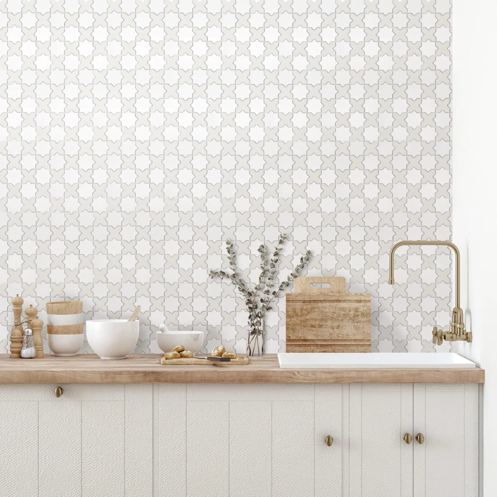 Star&Cross White Mix matt - montat