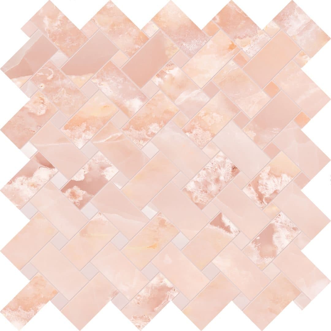 Tele di Marmo Onyx Intrecci 30×30 Onyx Pink