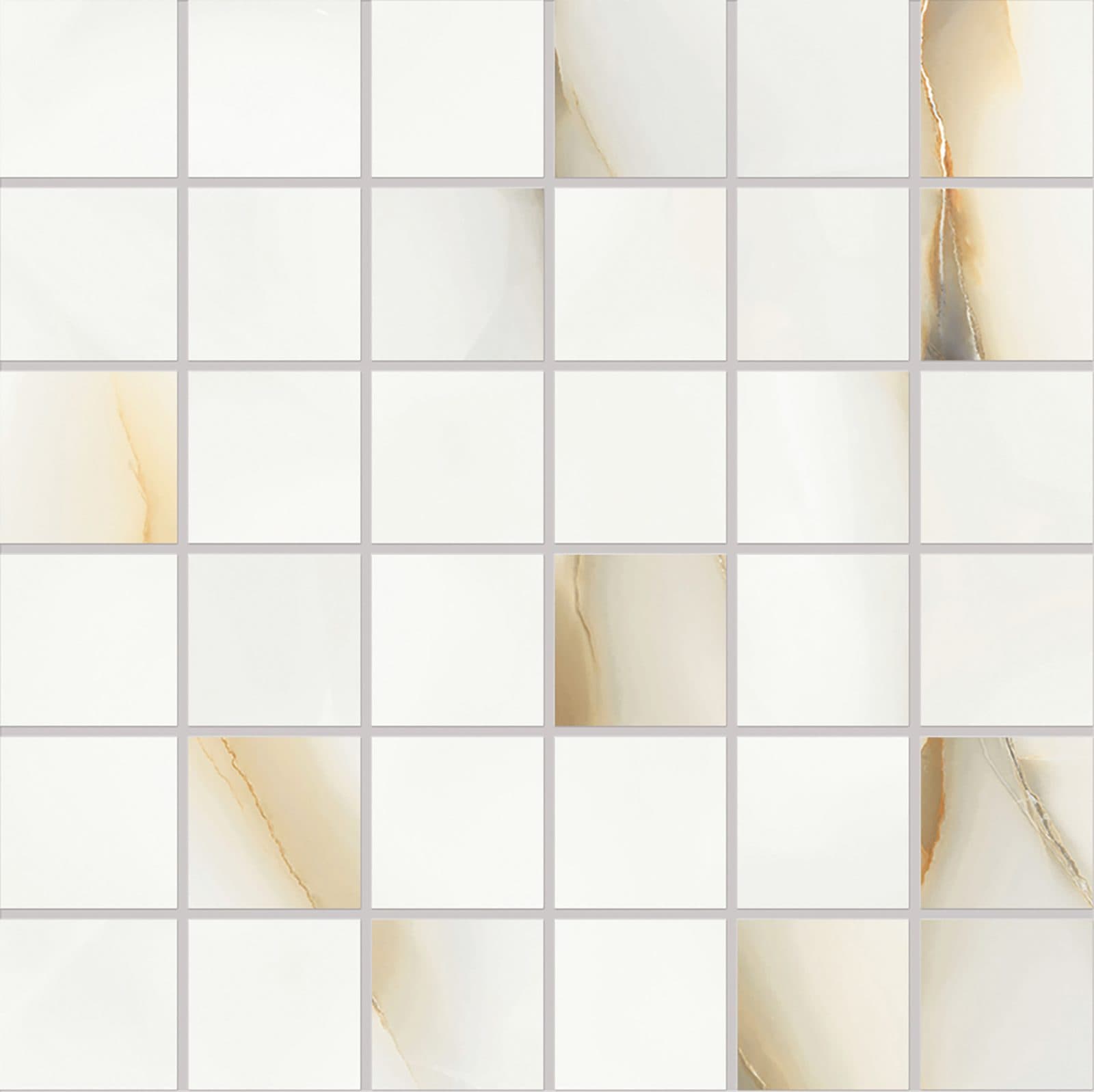 Tele di Marmo Pure Onyx mozaic 5×5 30×30 Onyx Perla