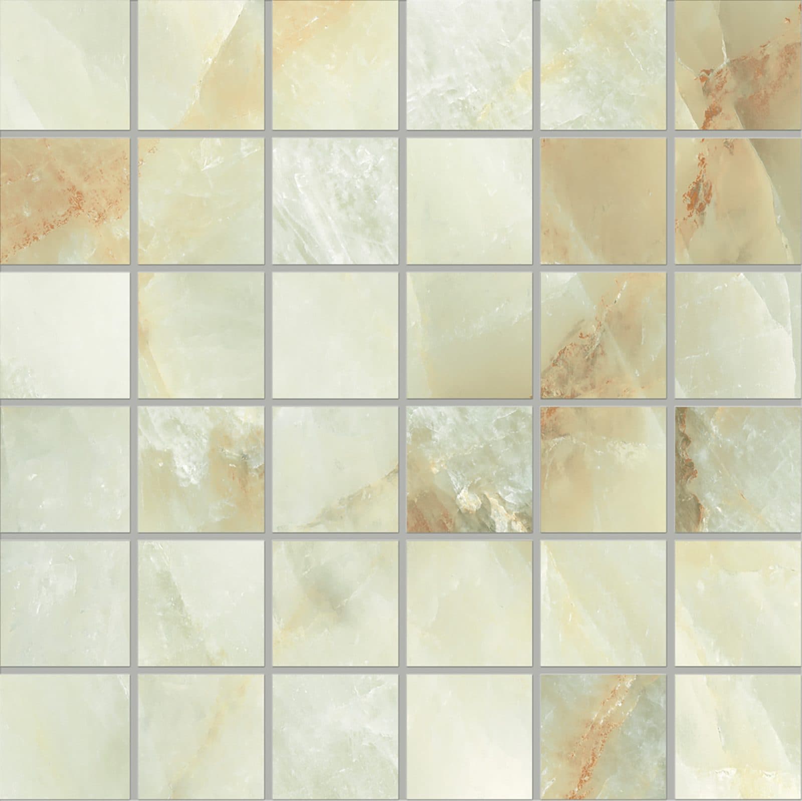 Tele di Marmo Crystal mozaic 5×5-30×30 Full Lappato Extra Light Green