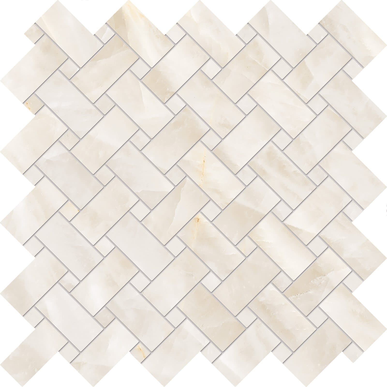 Tele di Marmo Crystal mozaic Intrecci 30×30 Silktech R10 Vitrum White