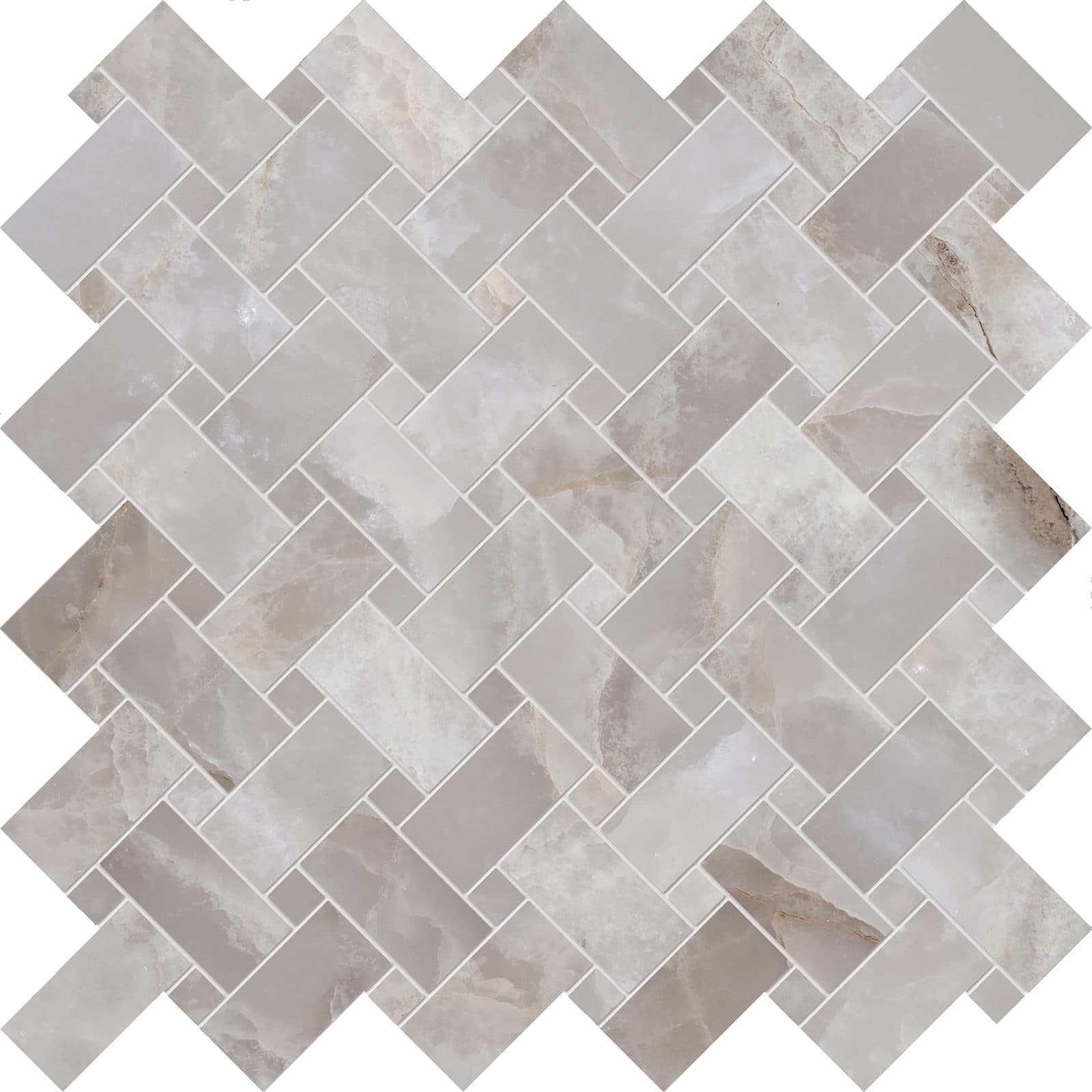 Tele Di Marmo Reloaded Intrecci 30×30 Onice Klimt