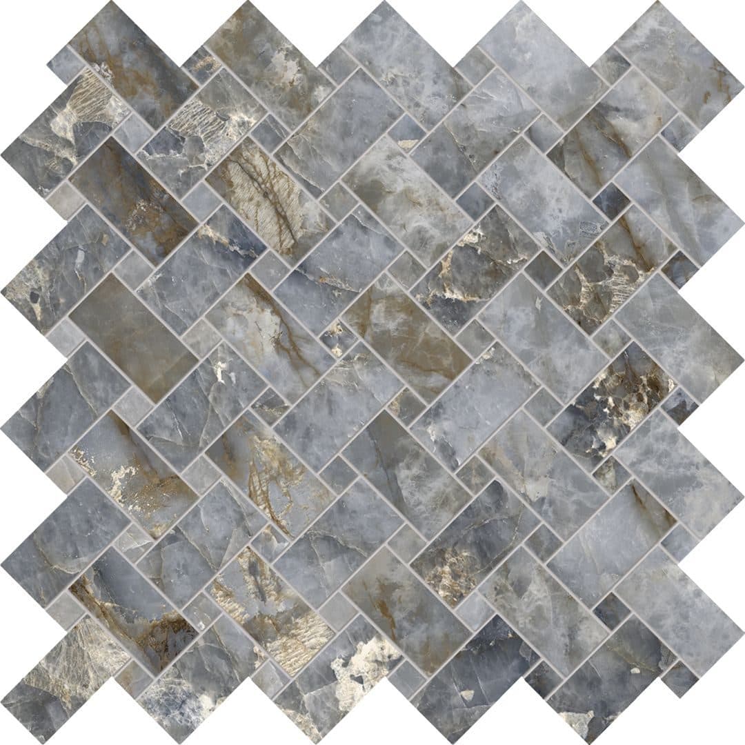 Tele Di Marmo Revolution Intrecci 30×30 Blu Ande