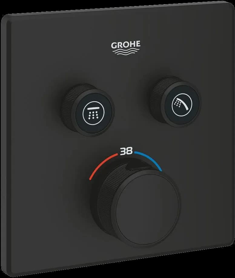 GROHE Grohtherm SmartControl Unitate de control cu termostat pentru instalare încastrată cu 2 ieșiri