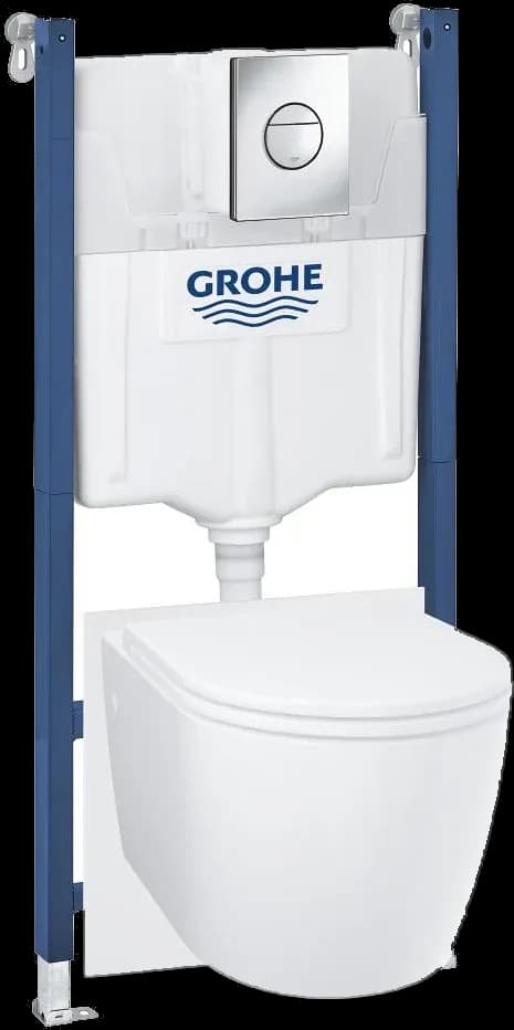 GROHE Solido Compact 5 în 1 set pentru WC, 1.13 m înălţime de instalare