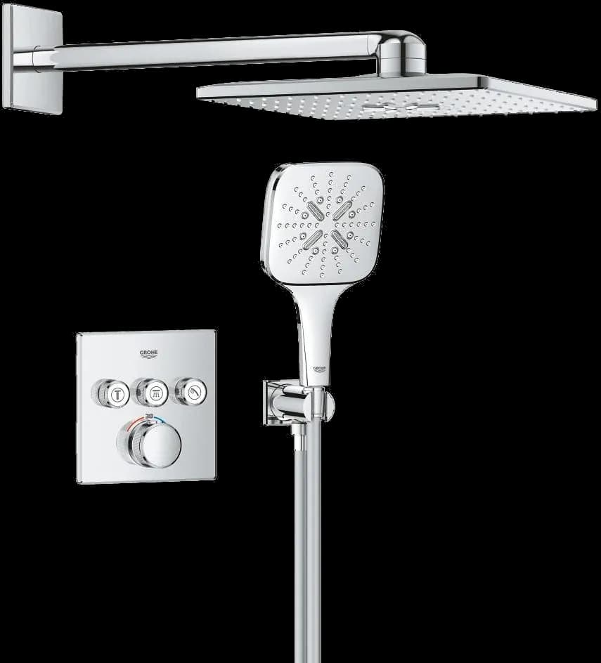 GROHE Grohtherm SmartControl Sistem de duș încastrat cu Rainshower SmartActive 310 Cube