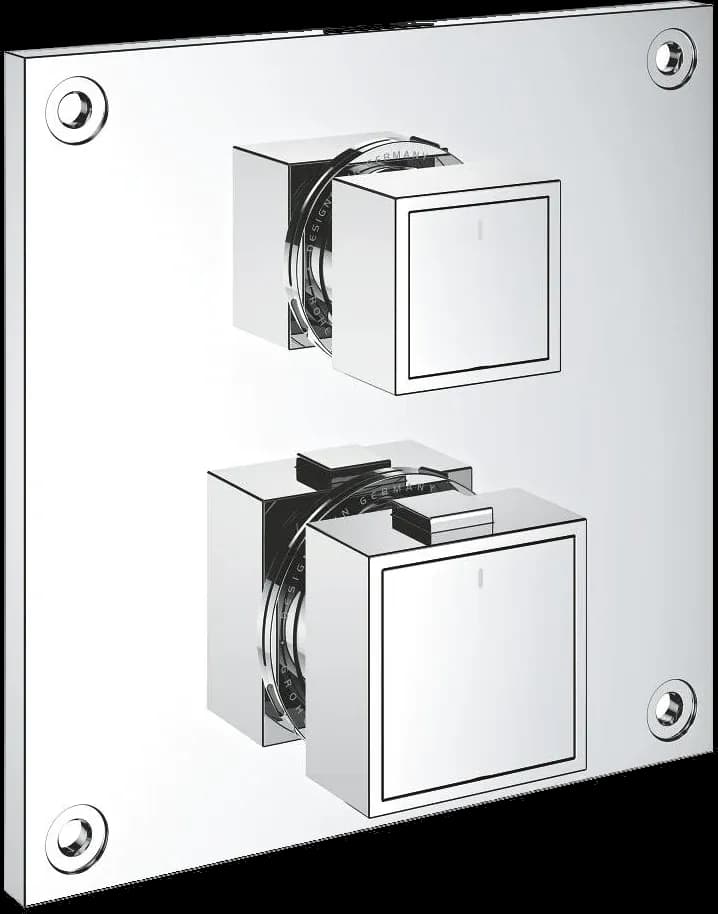 GROHE Allure Gravity Termostat pentru montaj încastrat, cu comutator cu 2 căi