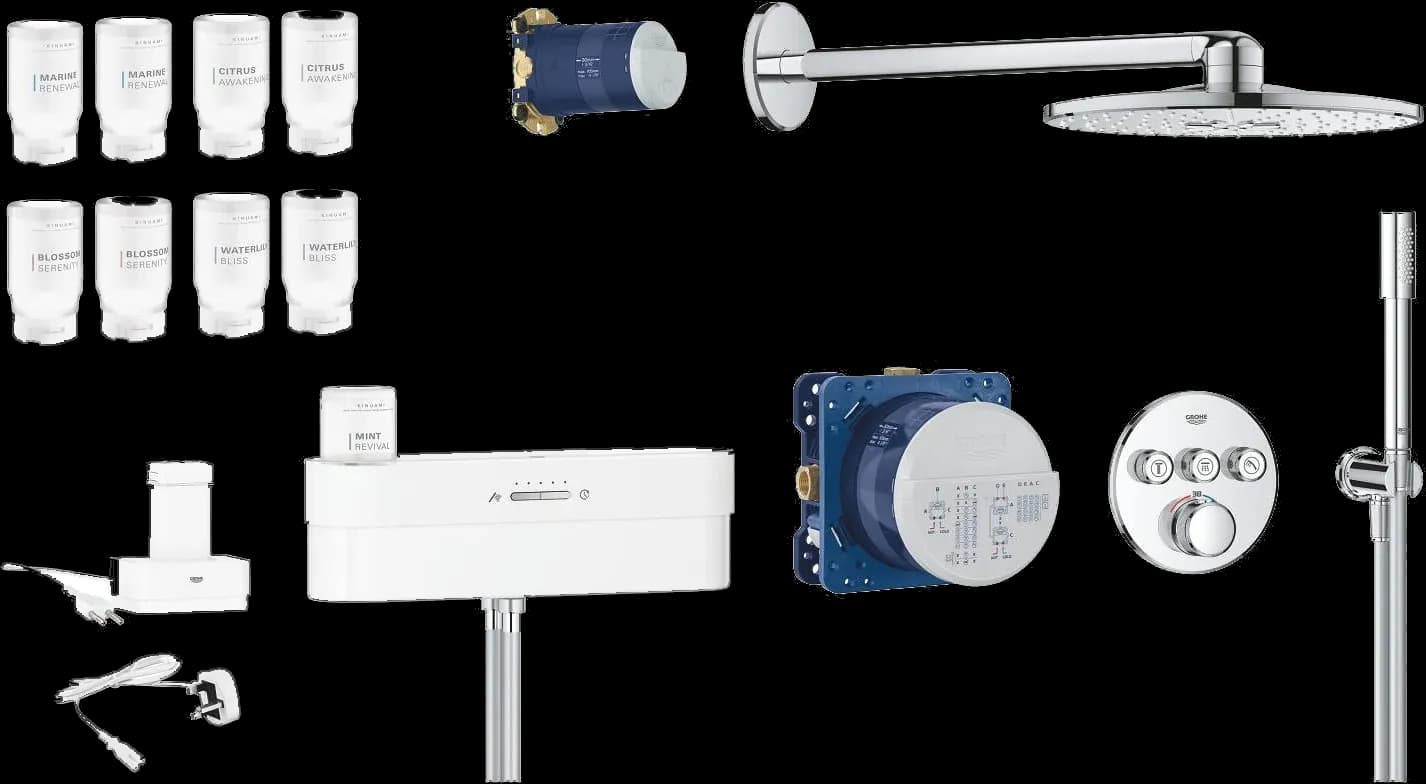GROHE SmartControl Purefoam Sistem de duș încastrat