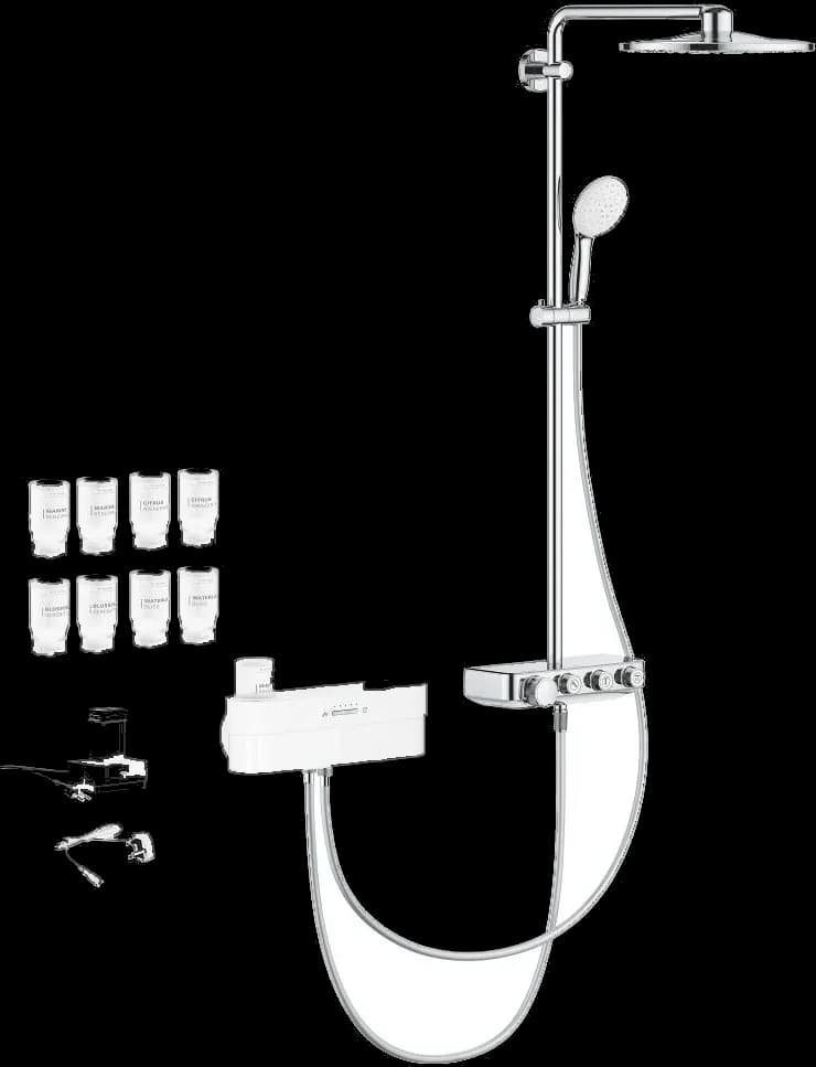 GROHE Euphoria Purefoam Sistem duș cu termostat pentru montare pe perete