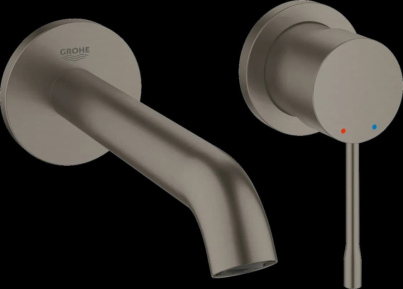 GROHE Essence Baterie lavoar cu 2 găuri Mărimea M - finisaj Antracit - Brushed Hard Graphite