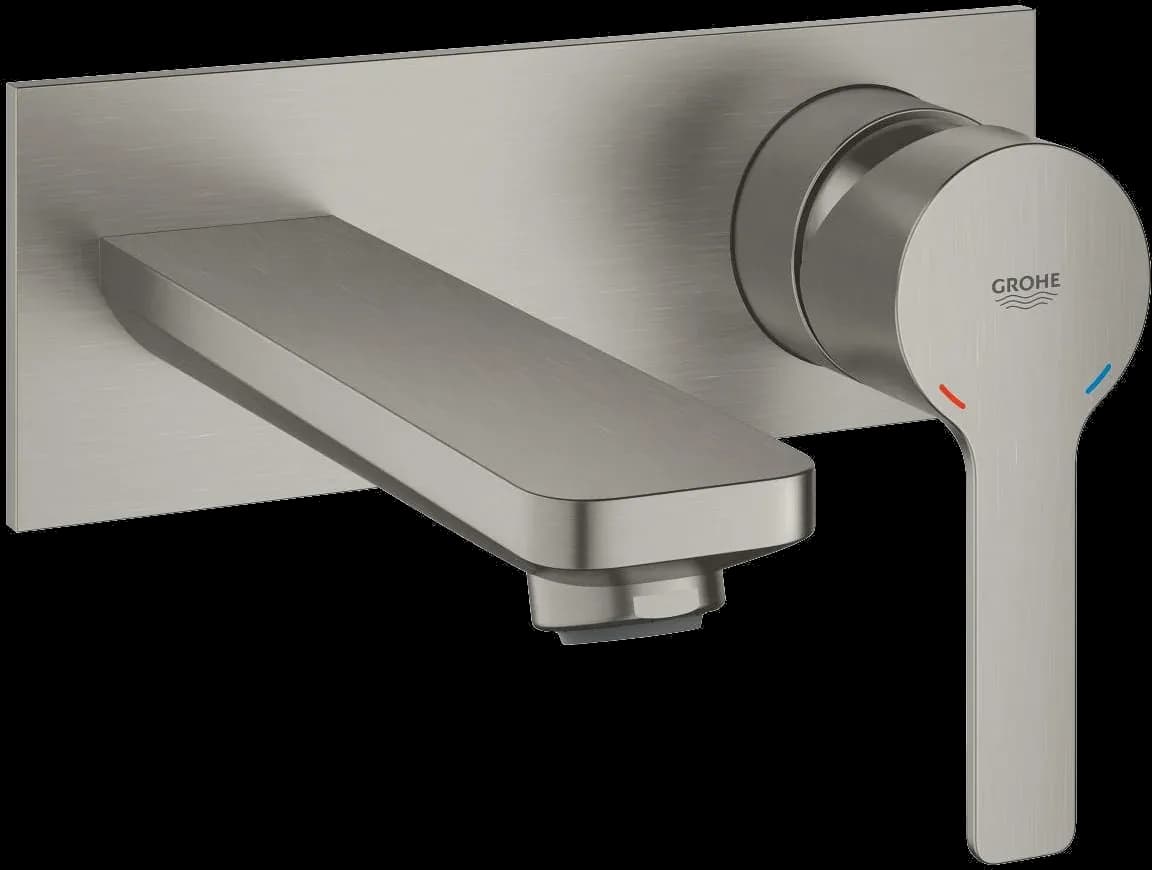 GROHE Lineare Baterie lavoar cu 2 găuri Mărimea M - finisaj Supersteel Infinity