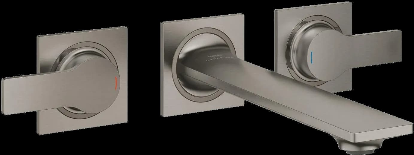 GROHE Allure Baterie lavoar cu 3 elemente 1/2" Mărimea M - finisaj Antracit - Brushed Hard Graphite
