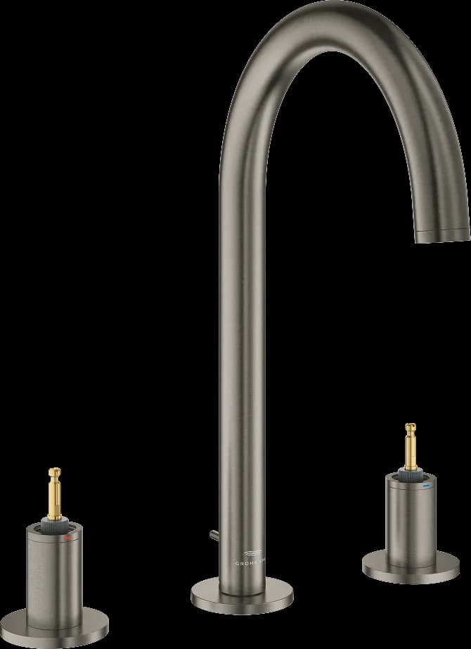 GROHE Atrio Private Collection Baterie lavoar cu 3 găuri 1/2" Mărimea L - finisaj Antracit - Brushed Hard Graphite