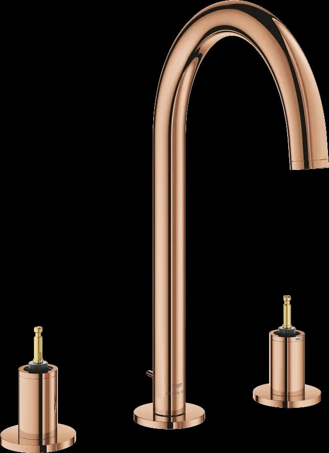 GROHE Atrio Private Collection Baterie lavoar cu 3 găuri 1/2" Mărimea L - finisaj Bronz - Warm Sunset