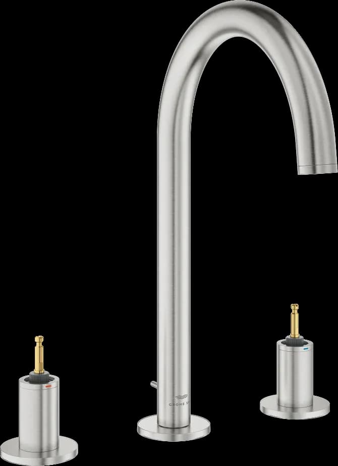 GROHE Atrio Private Collection Baterie lavoar cu 3 găuri 1/2" Mărimea L - finisaj Supersteel Infinity