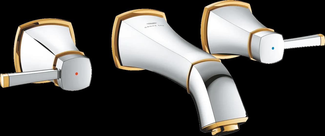 GROHE Grandera Baterie lavoar cu 3 elemente 1/2" Mărimea M - finisaj Crom, auriu