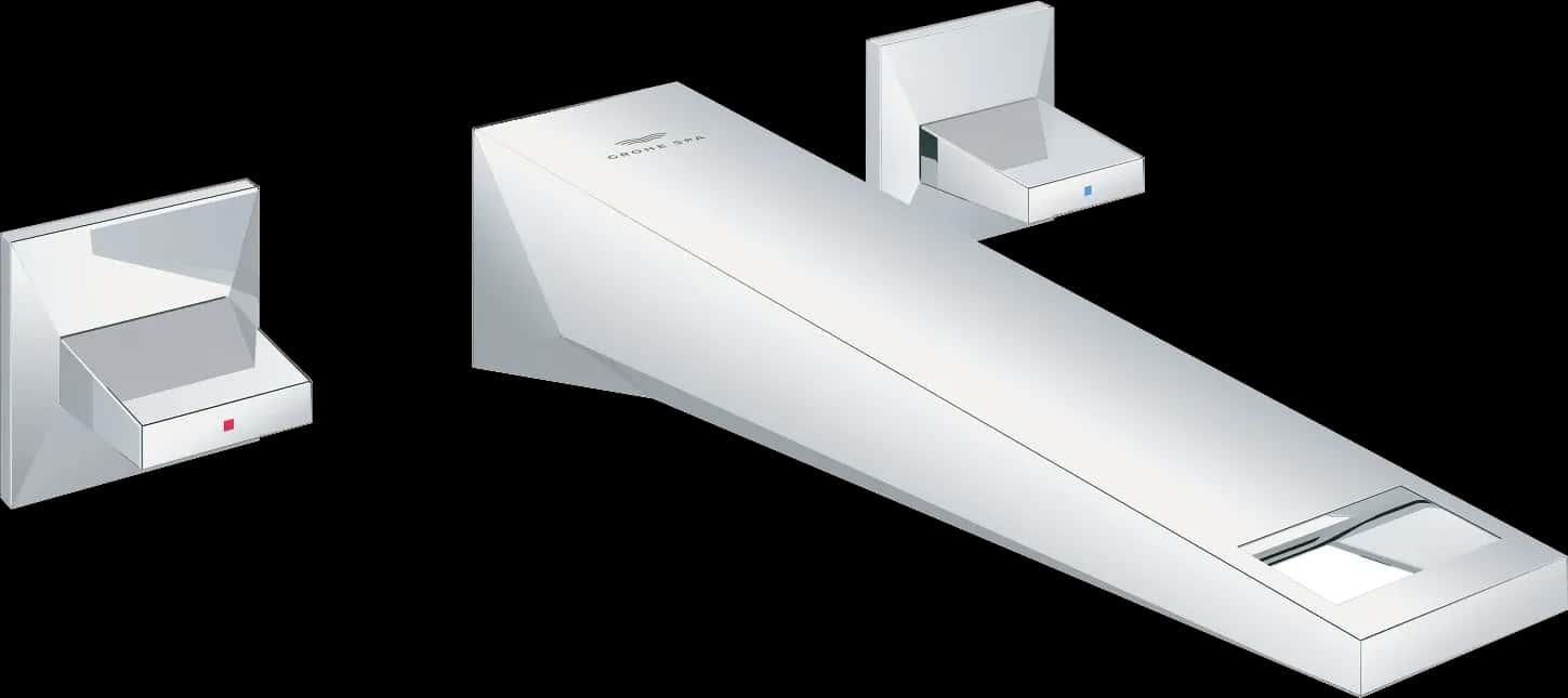 GROHE Allure Brilliant Baterie lavoar cu 3 găuri 1/2" Mărimea L