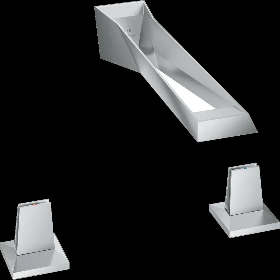 GROHE Allure Brilliant 3 Baterie lavoar cu 3 găuri, montaj pe perete