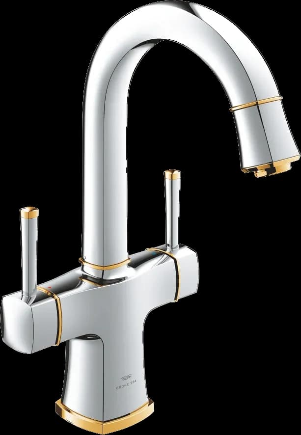GROHE Baterie lavoar cu două manete 1/2", mărimea L - finisaj Crom, auriu