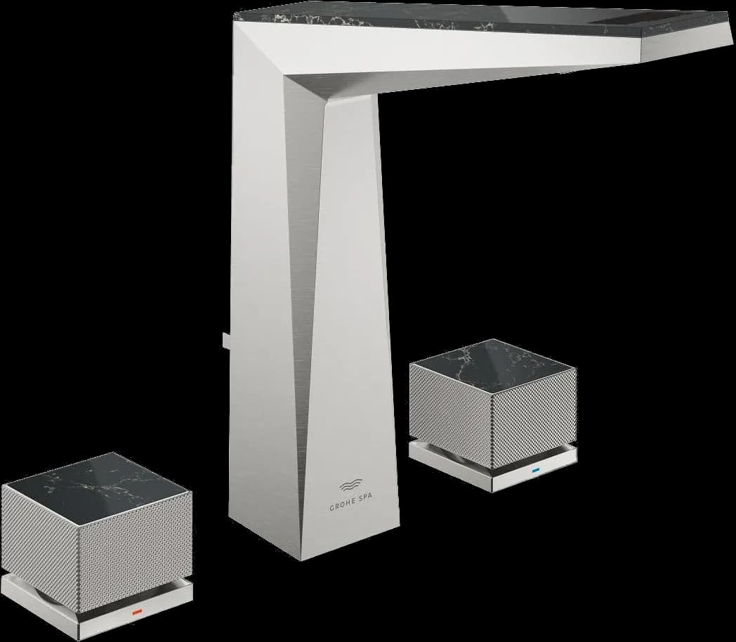 GROHE Allure Brilliant Private Collection Baterie lavoar cu 3 găuri 1/2" Mărimea L - finisaj Supersteel Infinity