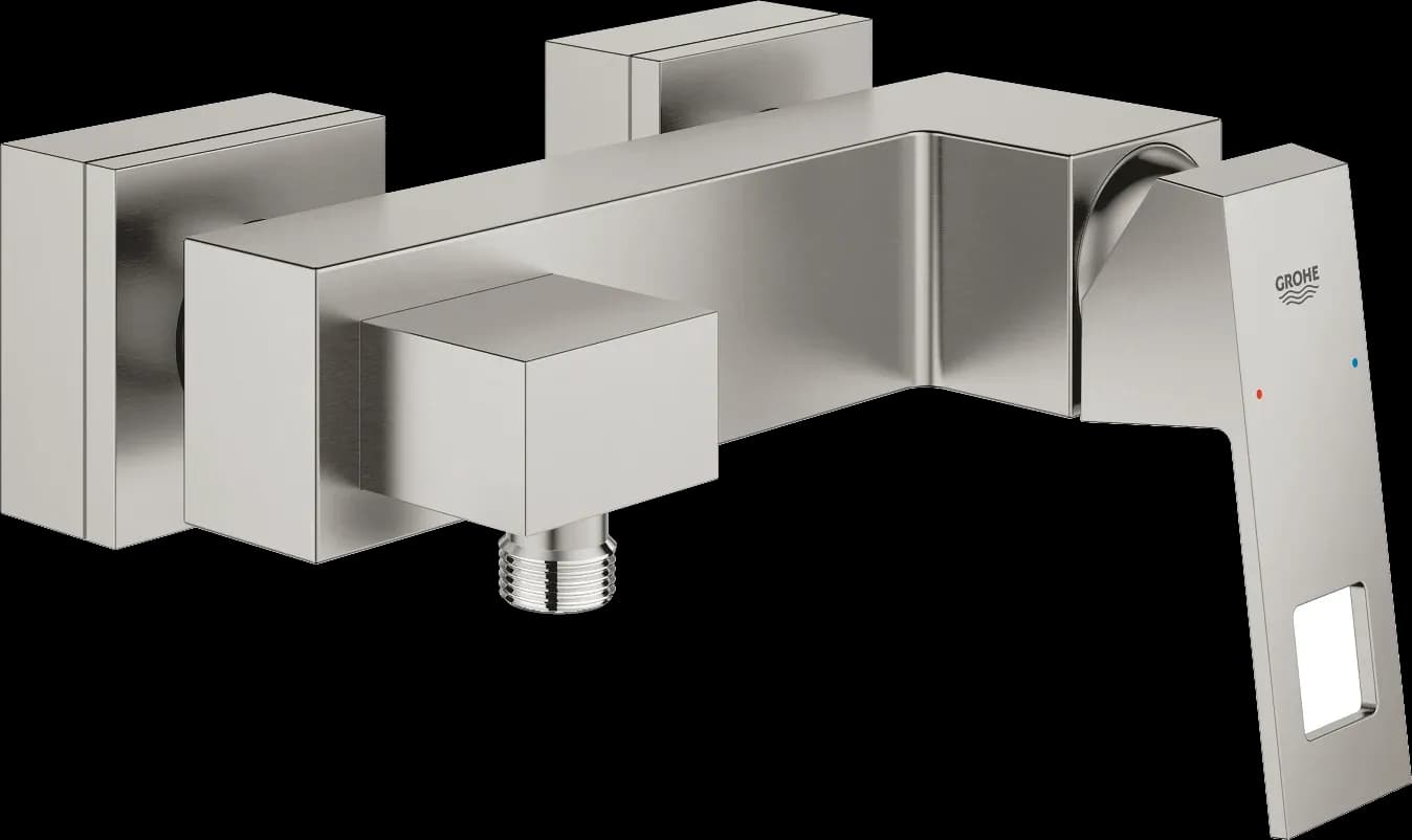 GROHE Eurocube Baterie duş monocomandă 1/2" - finisaj Supersteel Infinity
