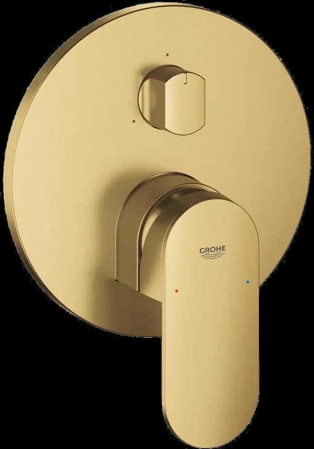 GROHE Plus Baterie monocomandă cu comutator cu 3 căi - finisaj Aur - Brushed Cool Sunrise