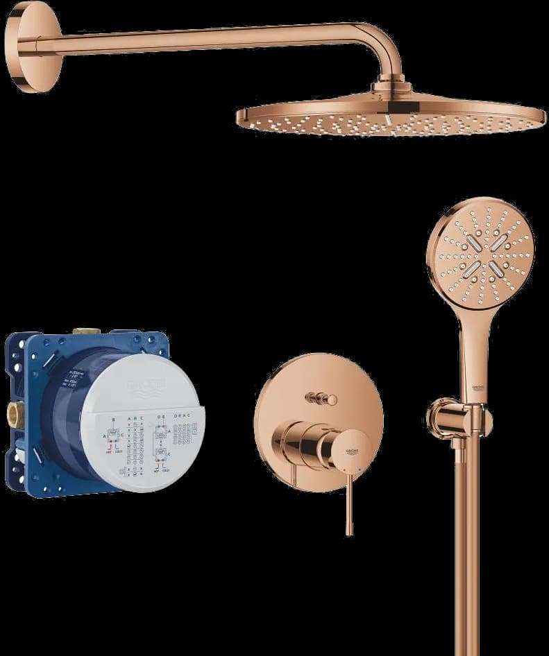 GROHE Essence Sistem de duș încastrat cu Rainshower Mono 310 - finisaj Bronz - Warm Sunset