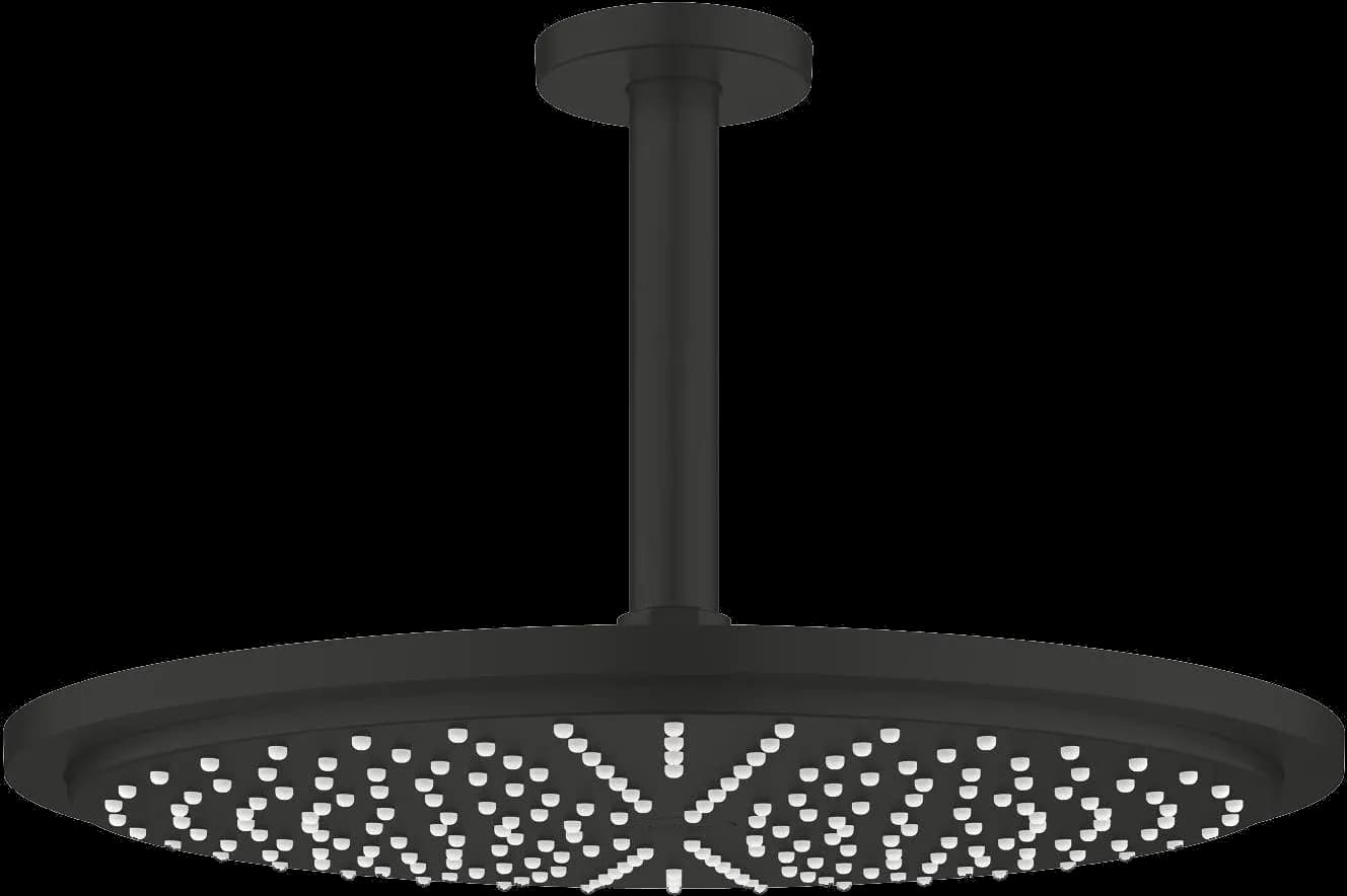GROHE Rainshower Cosmopolitan 310 Set de duș fix cu montare în tavan 142 mm, 1 pulverizare - finisaj Negru - Matt Black