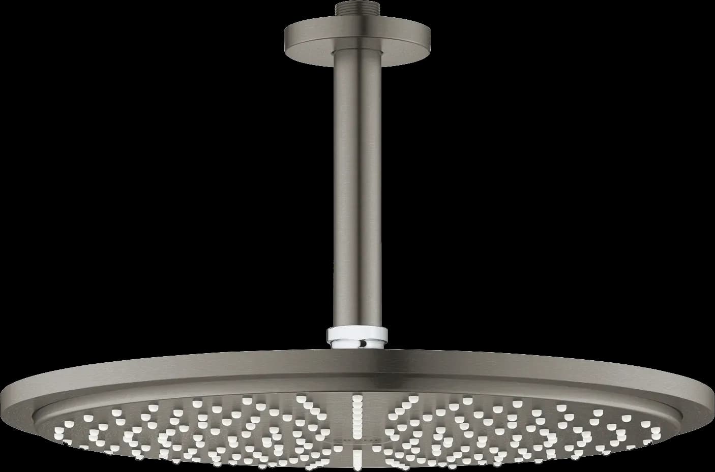 GROHE Rainshower Cosmopolitan 310 Set de duș fix cu montare în tavan 142 mm, 1 pulverizare - finisaj Antracit - Brushed Hard Graphite