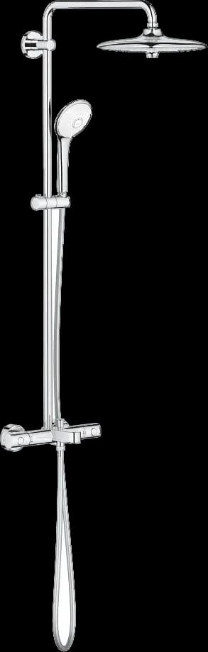 GROHE Euphoria System 260 Sistem duș cu termostat pentru cadă pentru montare pe perete