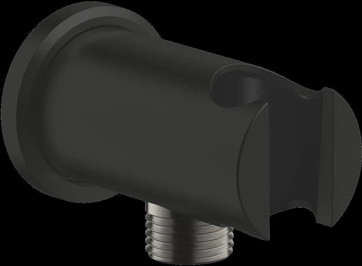 GROHE Rainshower Cot de racord pentru duș 1/2", cu suport - finisaj Negru - Matt Black
