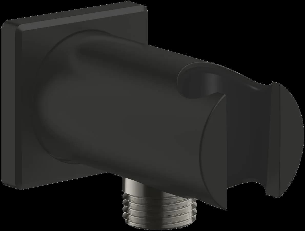 GROHE Rainshower Cot de racord pentru duș 1/2", cu suport - finisaj Negru - Matt Black
