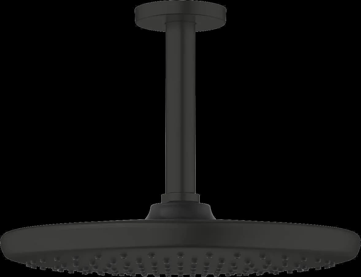 GROHE Tempesta 250 Set de duș fix cu montare în tavan 142 mm, 1 pulverizare - finisaj Negru - Matt Black