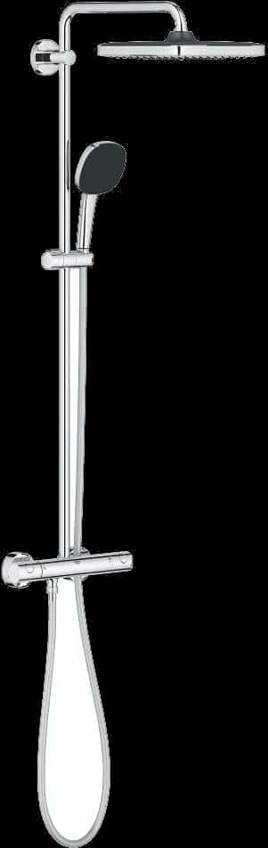 GROHE Vitalio Comfort 250 Sistem duș cu termostat pentru montare pe perete