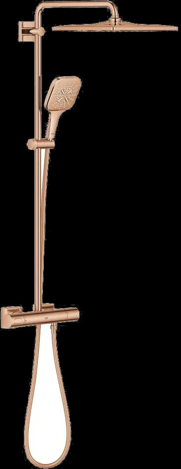 GROHE Rainshower SmartActive 310 Cube Sistem duș cu termostat pentru montare pe perete - finisaj Bronz - Warm Sunset