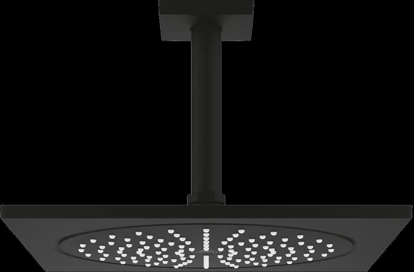 GROHE Rainshower Aqua 10 Set de duș fix cu montare în tavan 142 mm, 1 pulverizare - finisaj Negru - Phantom Black