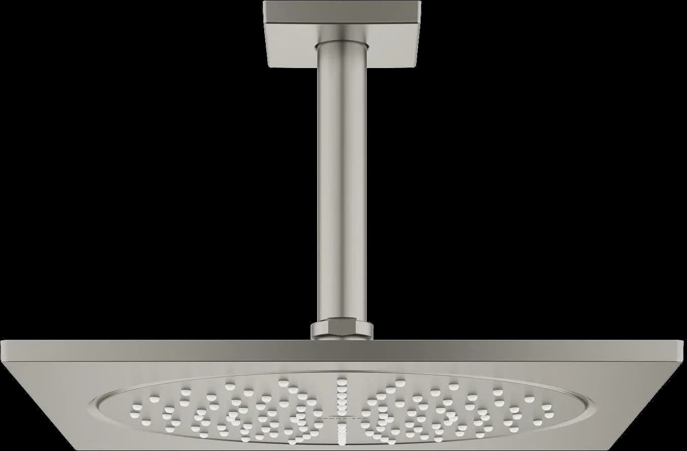 GROHE Rainshower Aqua 10 Set de duș fix cu montare în tavan 142 mm, 1 pulverizare - finisaj Oţel inoxidabil - Satin Steel