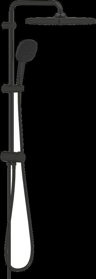 GROHE Tempesta System 250 Cube Sistem de duș Flex cu divertor pentru montare pe perete - finisaj Negru - Matt Black