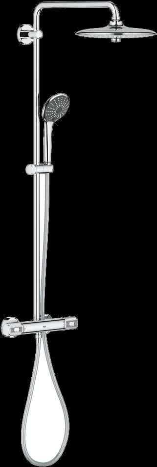 GROHE Vitalio Joy System 260 Sistem de duș cu baterie cu termostat cu montare pe perete