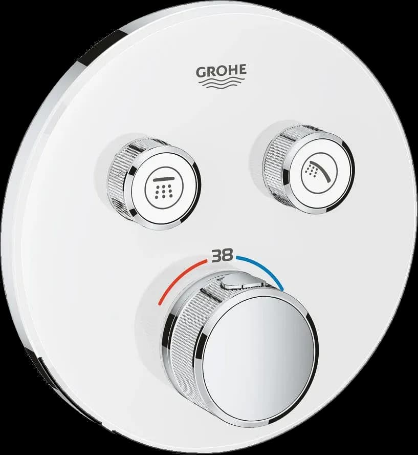 GROHE Grohtherm SmartControl Unitate de control cu termostat pentru instalare încastrată cu 2 ieșiri