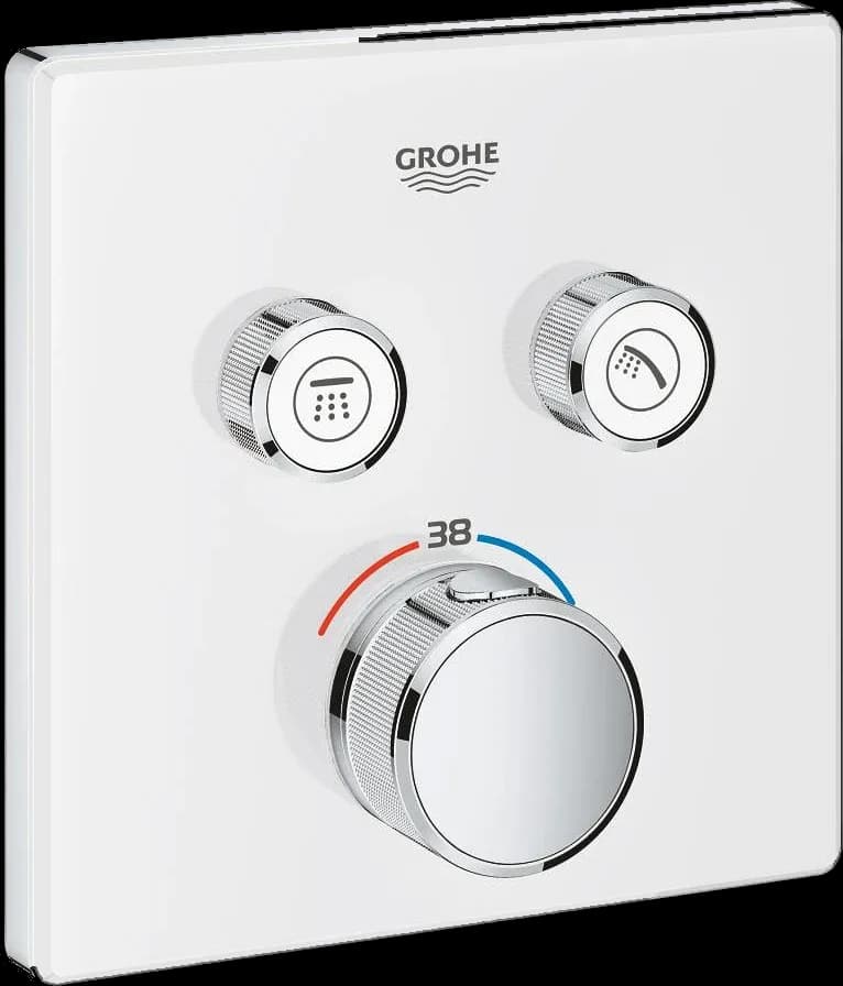 GROHE Grohtherm SmartControl Unitate de control cu termostat pentru instalare încastrată cu 2 ieșiri